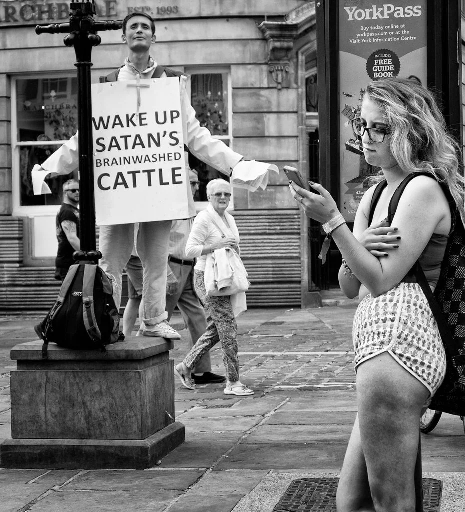 Street preacher, York