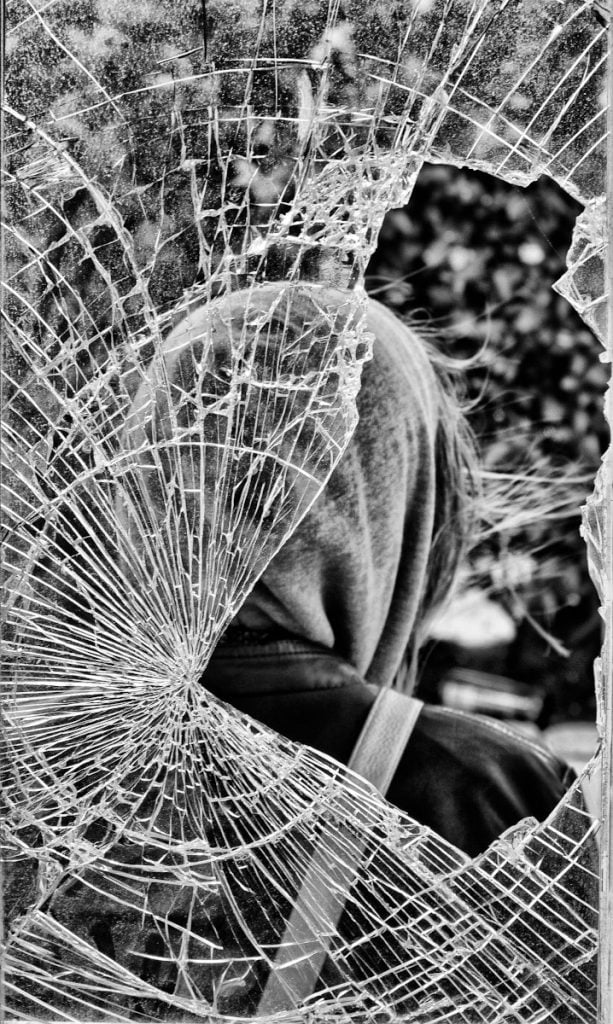 Broken glass, Cleethorpes
