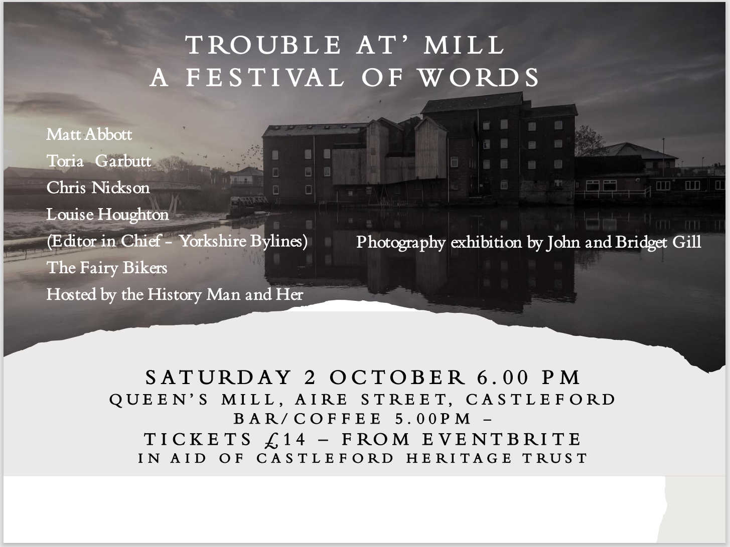 Words Festival at Queen's Mill, Castleford.